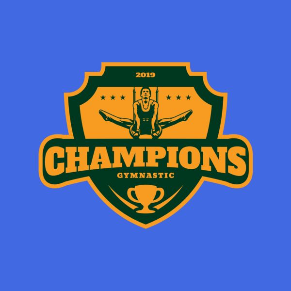 Champions Gymnastic logo template Thumbnail