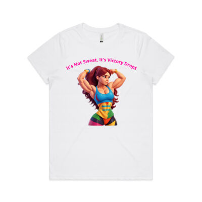 It's Not Sweat It's Victory Drops Female Tee. Thumbnail