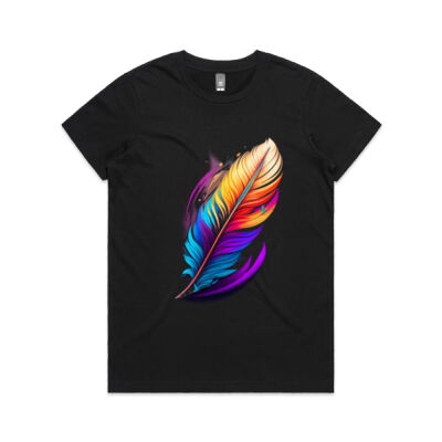 Colourful Feather, Female Tee Thumbnail