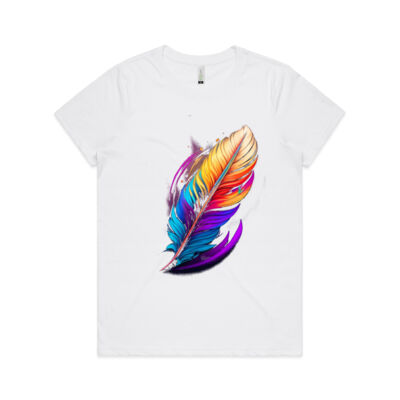 Colourful Feather, Female Tee Thumbnail
