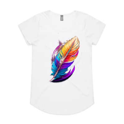 Colourful Feather, Female Tee Thumbnail