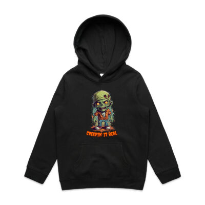 Creepin' It Real Zombie, Kids Hoodie Thumbnail
