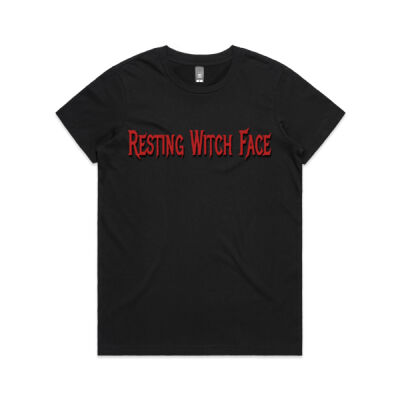 Resting Witch Face Female Tee. Thumbnail