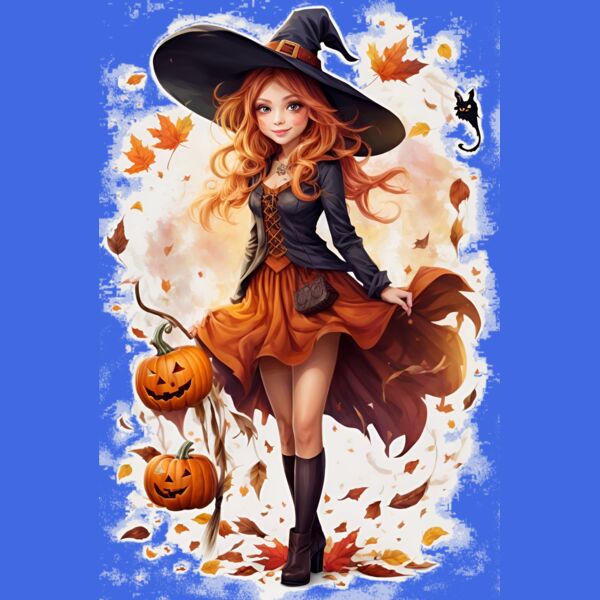 Beautiful Halloween Witch. Thumbnail