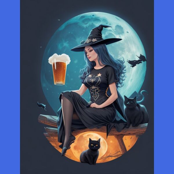 Witch Having A Beer. Thumbnail