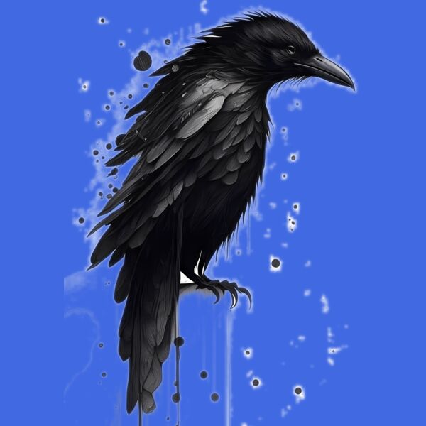 Raven Water Colour. Thumbnail